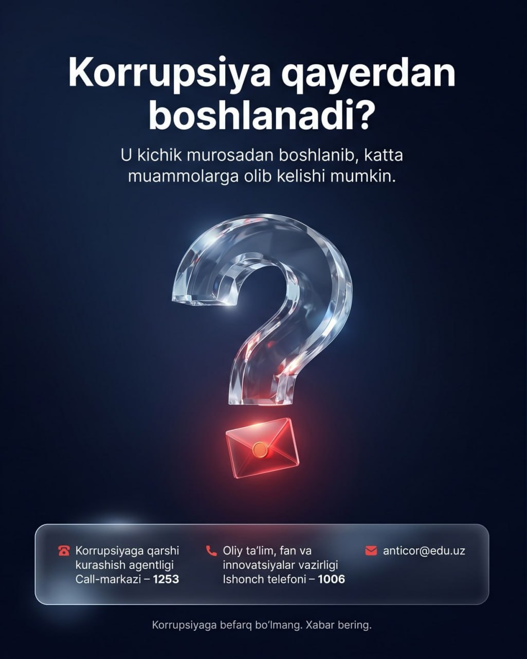 Korrupsiya qayerdan boshlanadi?
